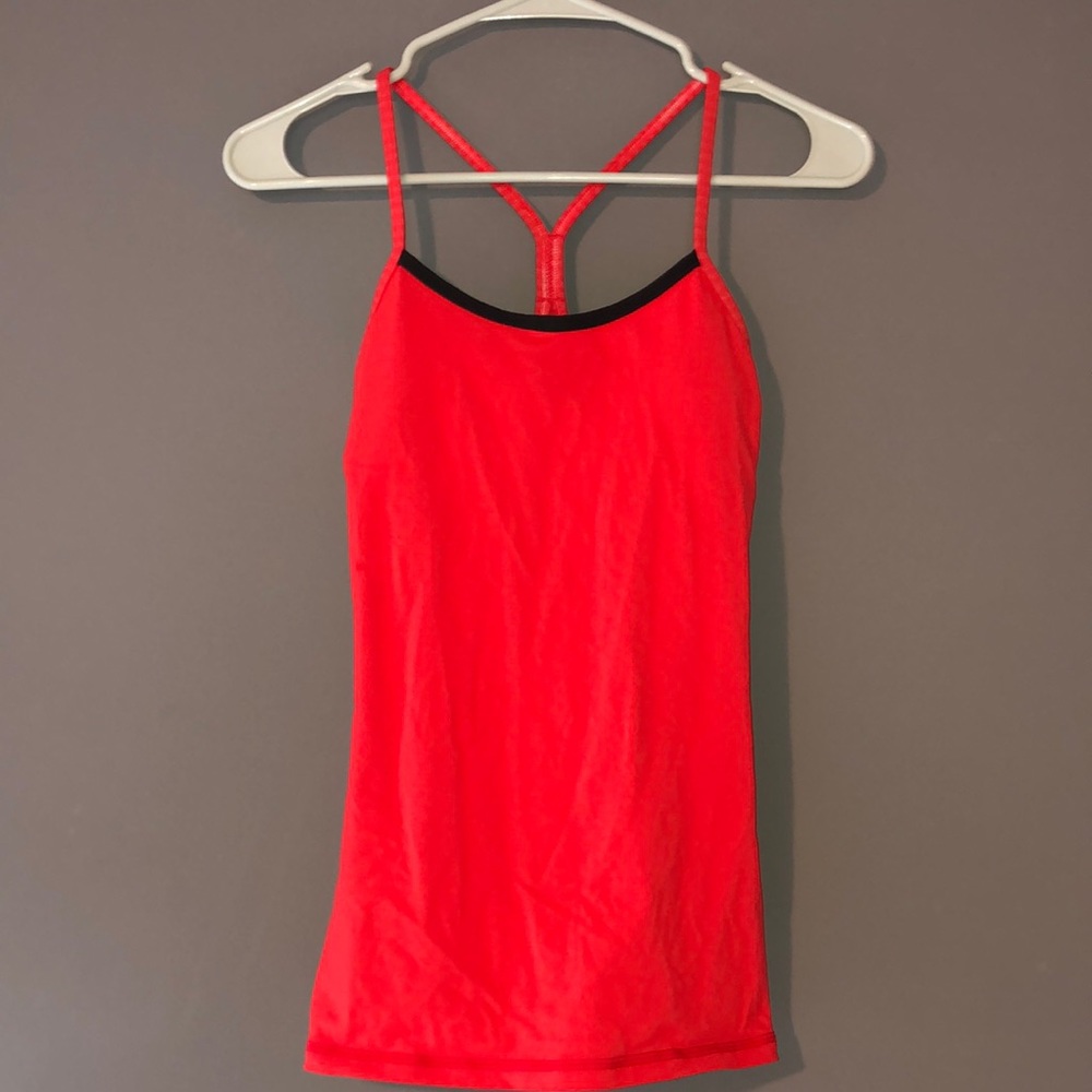 Orange/red lulu tank